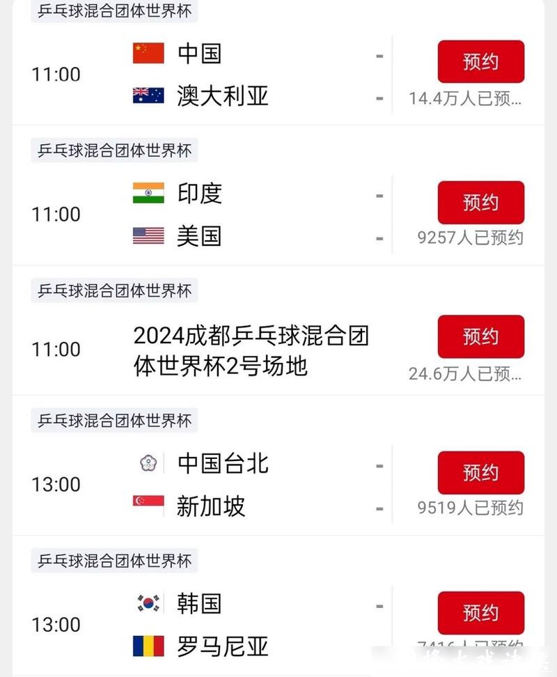 世界杯直播时间表最新更新